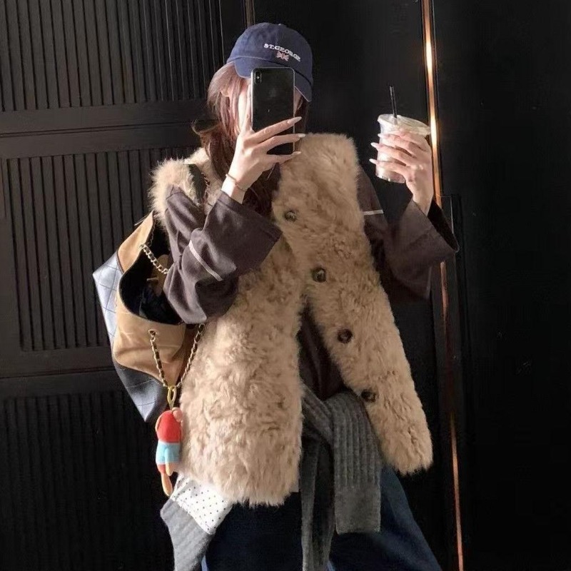 Gilet en fausse fourrure sherp - Sherpa Coat Women avis et prix